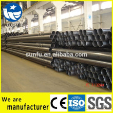 Tubes / tubes en acier ERW en stock pour la structure